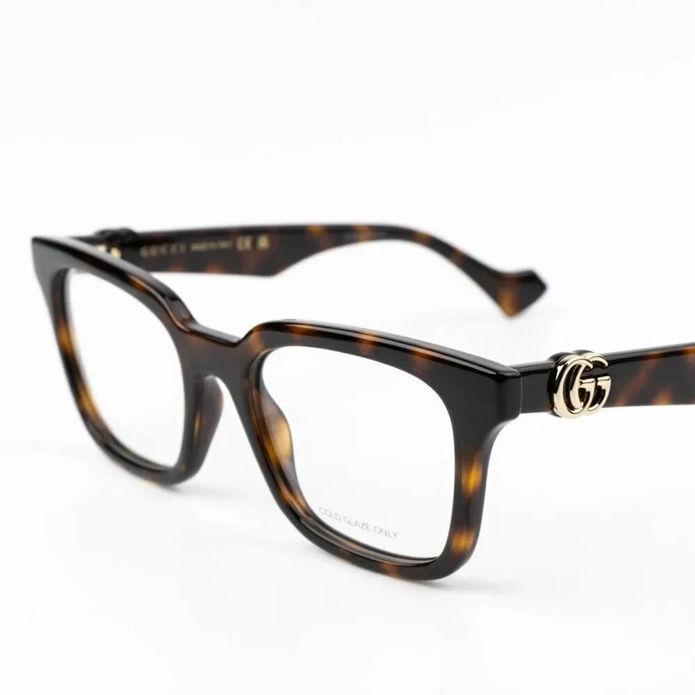 NEW Gucci GG1728O 002 Havana Square Women Eyeglasses